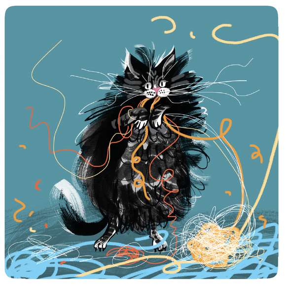COASTER - PAW BEHAVIOUR 'CAT KNIT'