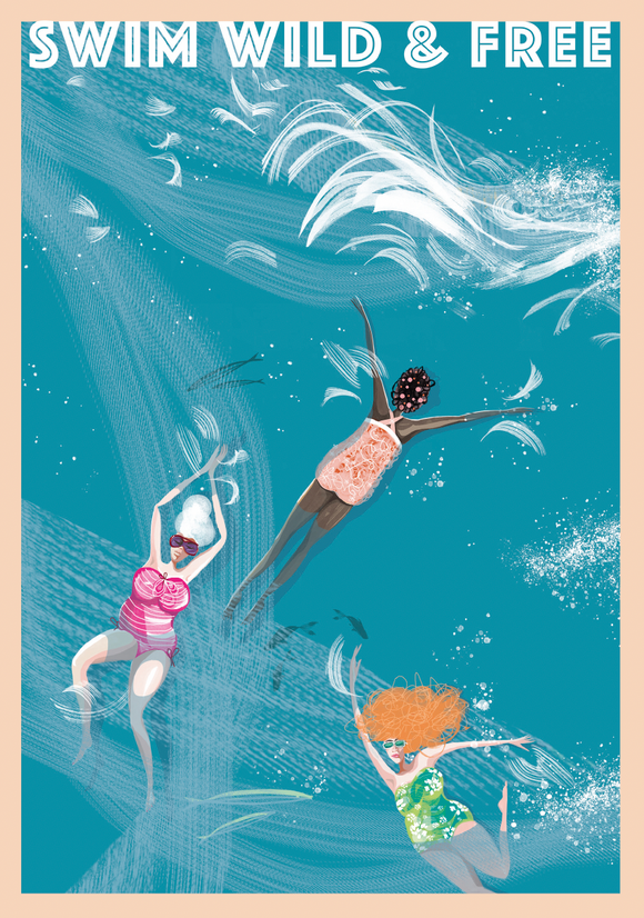 ART PRINT – 'Oceans Three' (A5, A4 & A3)