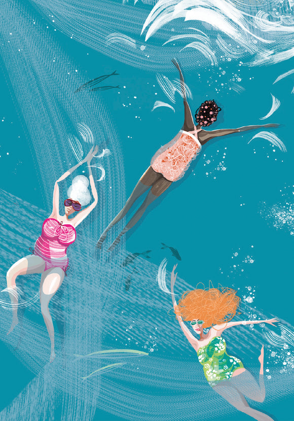SWIM WILD & FREE ('Oceans 3') CARD/S