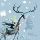 WINTER WONDER CHRISTMAS CARD – Snowscape Reindeer