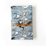 GIFT WRAP | 6 SHEETS | SNORKELLING CAT | Fishy Tales Collection