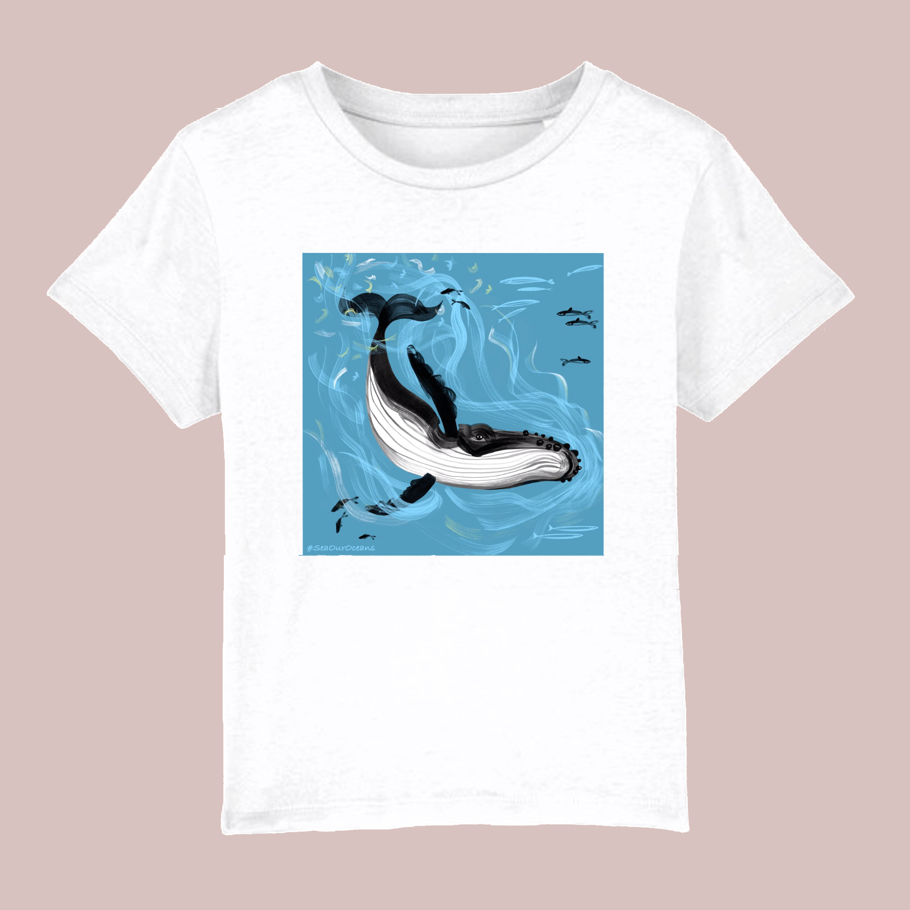 Shirt top with whale