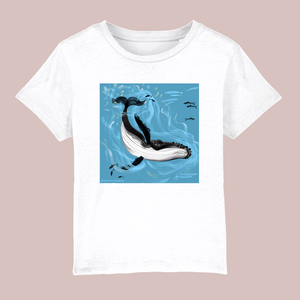 Whale – Kids T-Shirt (white) SALE -20%