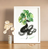 FINE ART PRINT – 'MS MONSTERA' – (A4 / A3) GICLÉE