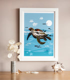 ART PRINT – 'SEA TURTLES' (A5, A4 & A3)