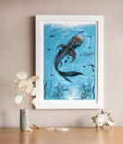 ART PRINT – 'WHALE SHARK' (A5, A4 & A3)