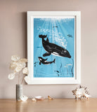 ART PRINT – 'ORCA WHALE' (A4 - A3)