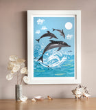 ART PRINT – 'DOLPHIN' (A5, A4 & A3)